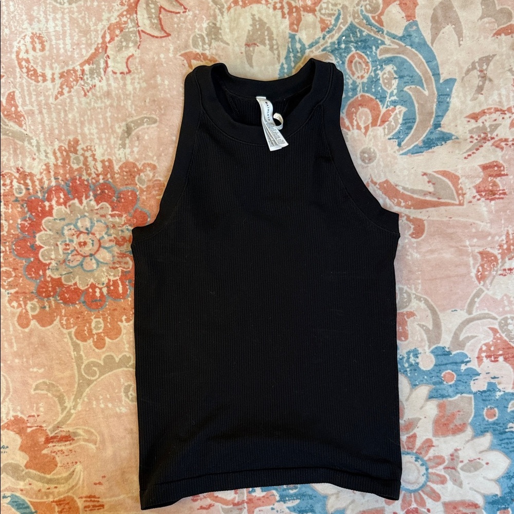 Athleta black seamless muscle Ribbed Tank